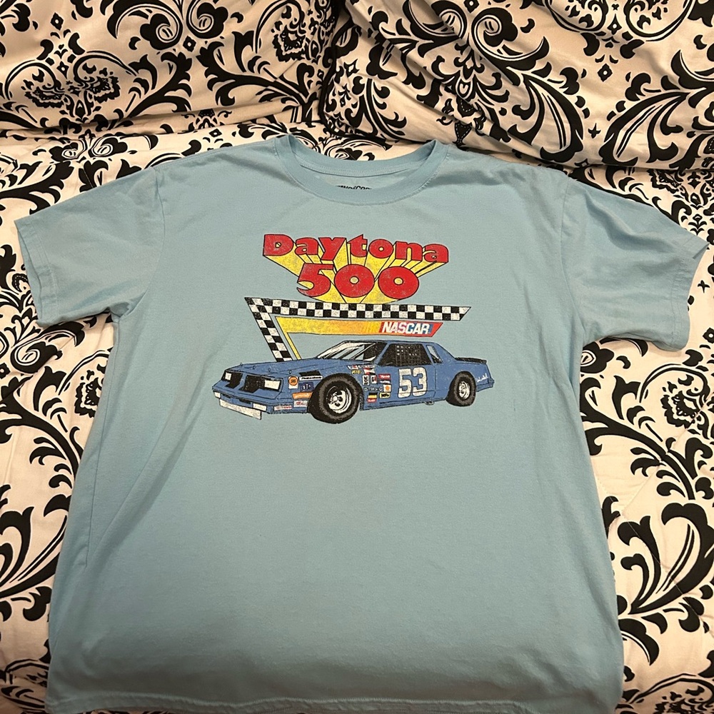 Nascar Light Blue Graphic Tee Men’s